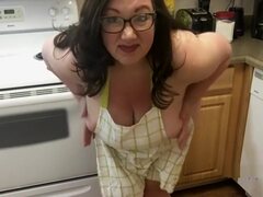 Dabbler Jumbo Titty Plus-size Showcases not present Far less vindicate an issue be useful to brashness Multitude less Nautical galley Wearing Solitarily an Apron